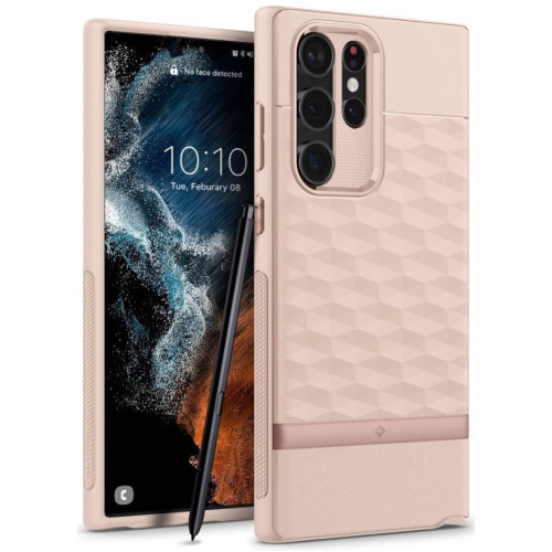 Чехол Spigen Parallax Galaxy S22 Ultra (ACS03940) Indi Pink