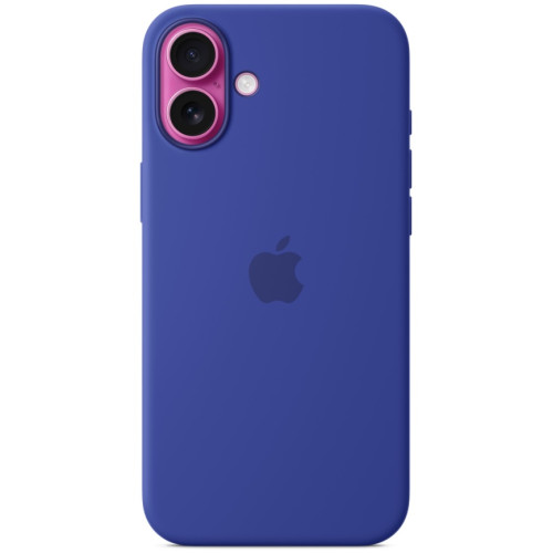 Чехол Apple Silicone Case with MagSafe для iPhone 16 Plus Ultramarine