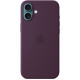 Чехол Apple Silicone Case with MagSafe для iPhone 16 Plus Plum