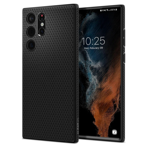 Чехол Spigen Liquid Air Galaxy S22 Ultra (ACS03915) Matte Black