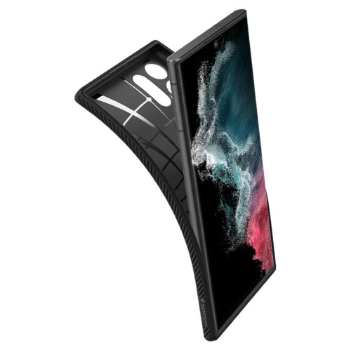Чехол Spigen Liquid Air Galaxy S22 Ultra (ACS03915) Matte Black