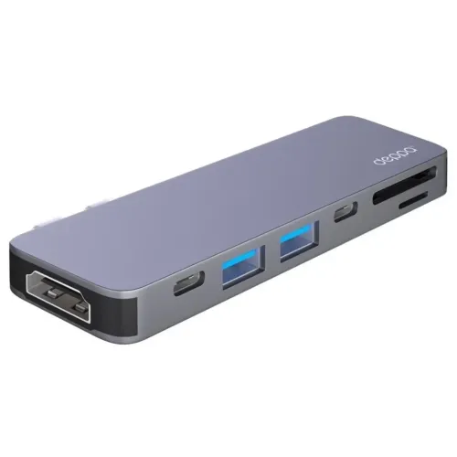 Хаб Deppa USB-C 7 в 1 (73121) Space Gray