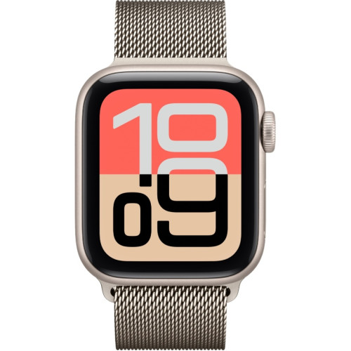 Смарт-часы Apple Watch SE (2025) 40mm Starlight Aluminum Case with Natural Milanese Loop