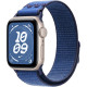Смарт-часы Apple Watch SE (2025) 44mm Starlight Aluminum Case with Blue Ribbon Nike Sport Loop
