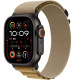 Смарт-часы Apple Watch Ultra 2 (2024) 49mm Black Titanium Case with Tan Alpine Loop S
