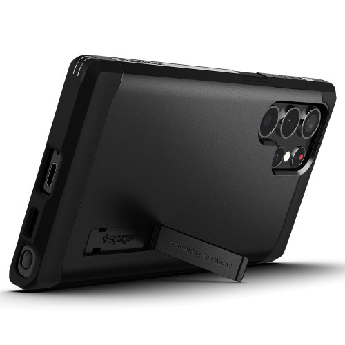 Чехол Spigen Tough Armor Galaxy S22 Ultra (ACS03923) Black