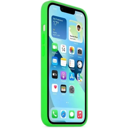 Накладка силиконовая MItrifON для iPhone 13 (20510) Light Green