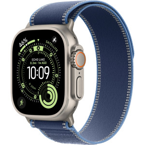 Смарт-часы Apple Watch Ultra 3 (2025) 49mm Natural Titanium Case with Blue/Bright Blue Trail Loop M/L