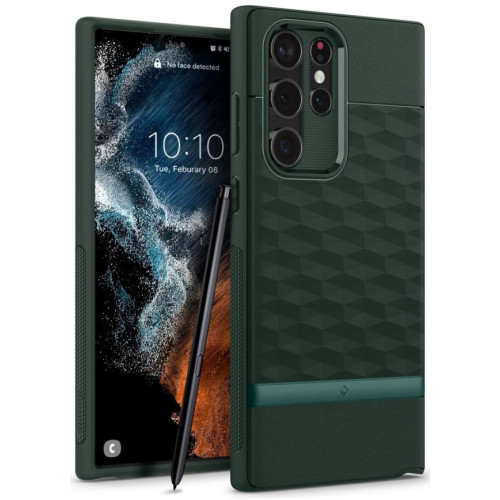 Чехол Spigen Parallax Galaxy S22 Ultra (ACS03942) Midnight Green