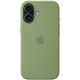 Чехол Apple Silicone Case with MagSafe для iPhone 17 Light Moss