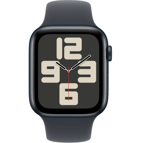 Смарт-часы Apple Watch SE (2024) 40mm Midnight Aluminium Case with Midnight Sport Band M/L (MXE93)