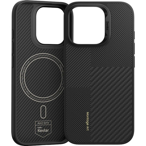 Чехол Benks Montage ArmorAir Case built with Kevlar для iPhone 16 Pro Black