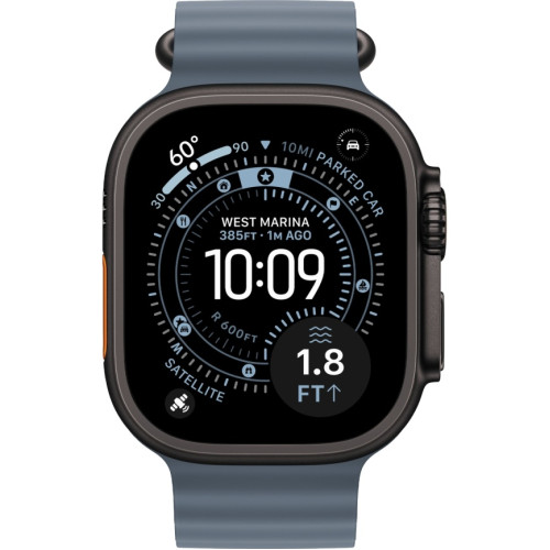 Смарт-часы Apple Watch Ultra 3 (2025) 49mm Black Titanium Case with Anchor Blue Ocean Band