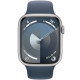 Смарт-часы Apple Watch Series 9 41mm Silver Aluminum Case with Storm Blue Sport Band M/L (MR913)