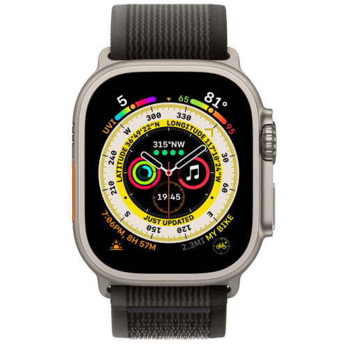 Смарт-часы Apple Watch Ultra GPS + Cellular 49mm Titanium Case with Black/Gray Trail Loop S/M