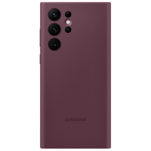 Чехол Samsung Silicone Cover для Galaxy S22 Ultra (EF-PS908TEEGRU) Burgundy