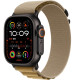 Смарт-часы Apple Watch Ultra 2 (2024) 49mm Black Titanium Case with Tan Alpine Loop L