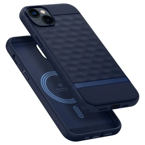 Чехол Spigen Caseology Parallax Mag для iPhone 14 (ACS05075) Midnight Blue