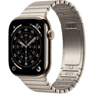 Смарт-часы Apple Watch Series 11 46mm Gold Titanium Case with Natural Link Bracelet