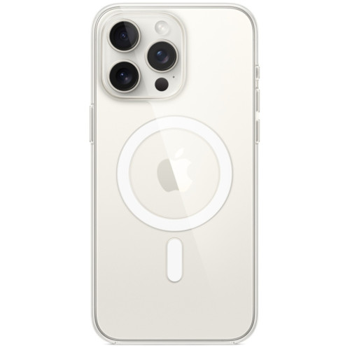 Силиконовый чехол Apple MagSafe для iPhone 15 Pro Clear