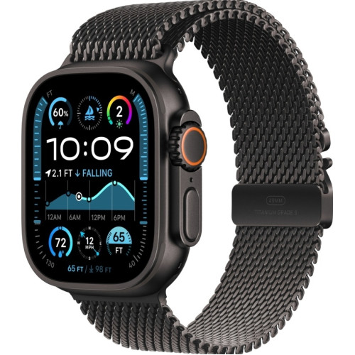 Смарт-часы Apple Watch Ultra 2 (2024) 49mm Black Titanium Case with Black Titanium Milanese Loop S