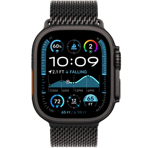Ремешок Apple Watch Ultra 49mm Black Milanese Loop L
