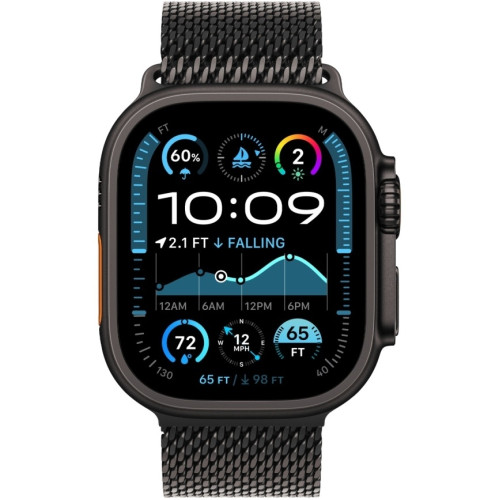 Смарт-часы Apple Watch Ultra 2 (2024) 49mm Black Titanium Case with Black Titanium Milanese Loop S