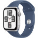 Смарт-часы Apple Watch SE (2024) 40mm Silver Aluminium Case with Denim Sport Band S/M (MXEC3)