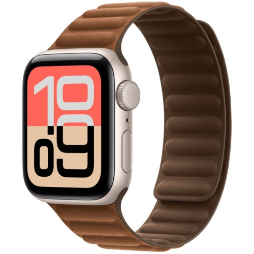 Смарт-часы Apple Watch SE (2025) 40mm Starlight Aluminum Case with Caramel Magnetic Link M/L
