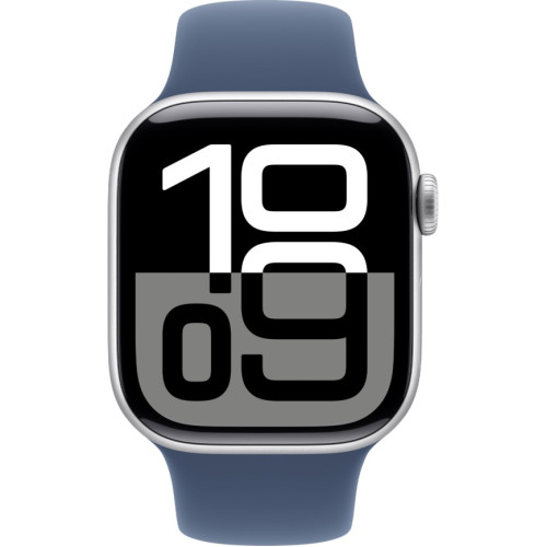 Смарт-часы Apple Watch Series 10 42mm Silver Aluminum Case with Denim Sport Band M/L
