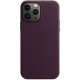 Кожаный чехол Apple MagSafe для iPhone 13 Pro Dark Cherry