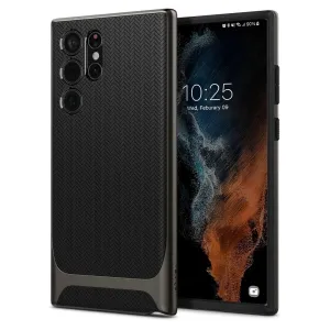 Чехол Spigen Neo Hybrid Galaxy S22 Ultra (ACS03926) Gunmetal