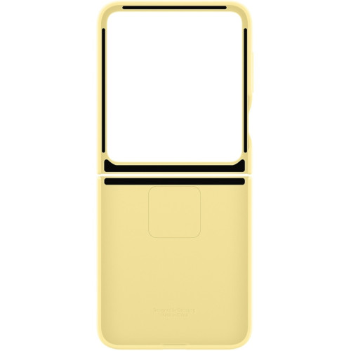 Чехол Samsung Silicone Case with Ring для Galaxy Z Flip6 Yellow