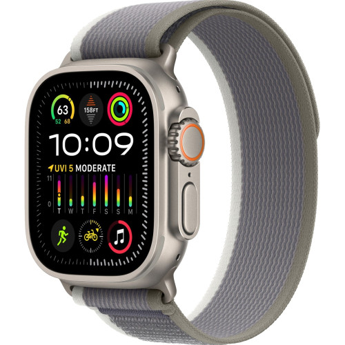 Смарт-часы Apple Watch Ultra 2 49mm Titanium Case with Green/Grey Trail Loop S/M