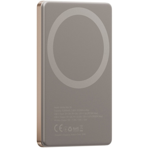 Внешний аккумулятор EnergEA Alupac Mini 5K 5000 mAh Magsafe Gold
