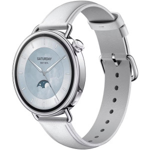 Смарт-часы Xiaomi Watch S4 41mm Leather Strap White