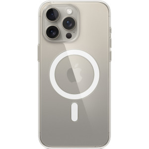 Силиконовый чехол Silicone MagSafe для iPhone 15 Pro Clear