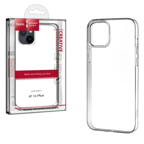 Чехол Hoco для iPhone 14 Plus Transparent