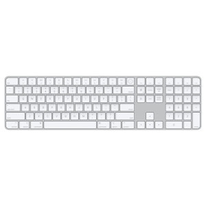 Клавиатура беспроводная Apple Magic Keyboard with Touch ID and Numeric Keypad (MK2C3) White