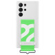 Чехол Samsung Silicone with Strap Cover для Galaxy S22 Ultra (EF-GS908TWEGRU) White