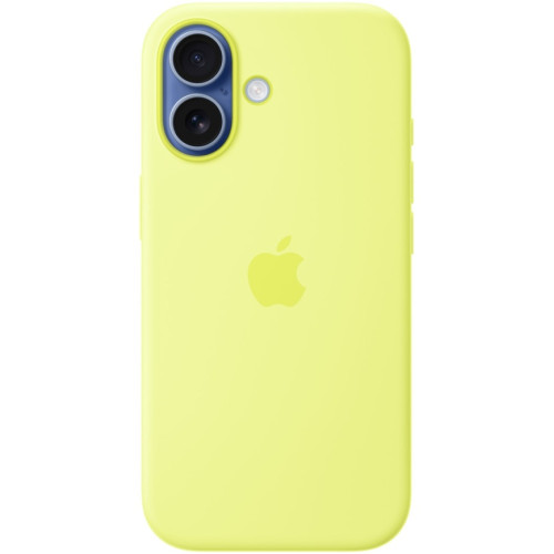 Чехол Apple Silicone Case with MagSafe для iPhone 17 Neon Yellow