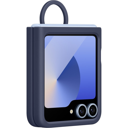 Чехол Samsung Silicone Case with Ring для Galaxy Z Flip6 Blue
