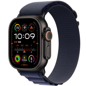 Смарт-часы Apple Watch Ultra 2 (2024) 49mm Black Titanium Case with Navy Alpine Loop L