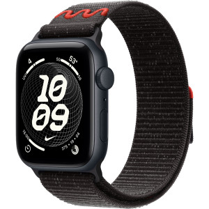 Смарт-часы Apple Watch SE (2025) 44mm Midnight Aluminum Case with Midnight Black Nike Sport Loop