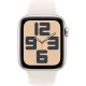 Смарт-часы Apple Watch SE (2024) 44mm Starlight Aluminium Case with Starlight Sport Band M/L (MXEV3)