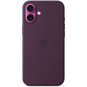 Чехол Apple Silicone Case with MagSafe для iPhone 16 Plus Plum
