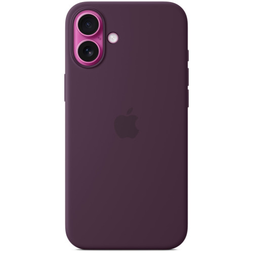 Чехол Apple Silicone Case with MagSafe для iPhone 16 Plus Plum