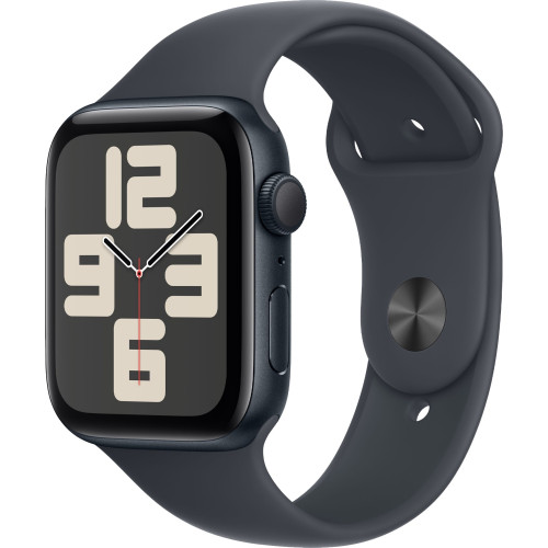 Смарт-часы Apple Watch SE (2024) 40mm Midnight Aluminium Case with Midnight Sport Band M/L (MXE93)