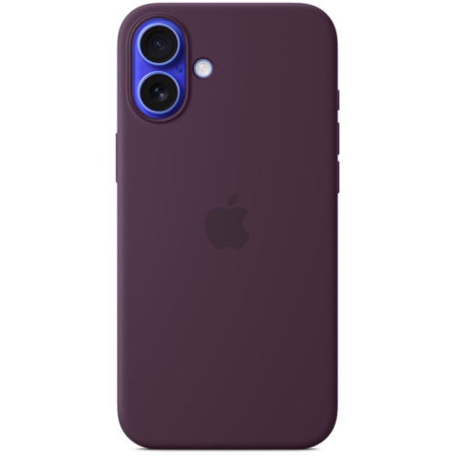 Чехол Apple Silicone Case with MagSafe для iPhone 16 Plus Plum