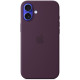 Чехол Apple Silicone Case with MagSafe для iPhone 16 Plus Plum